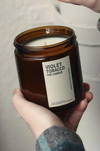 Violet Tobacco 400gm Candle HW Fragrance - Candle, Diffuser, Room Spray, Oil Amberjack   
