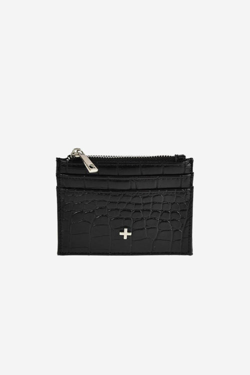 Ivy Black Silver Croc Wallet ACC Bags - Wallets+Straps Cosmetic Laptop Ph cases Peta + Jain   