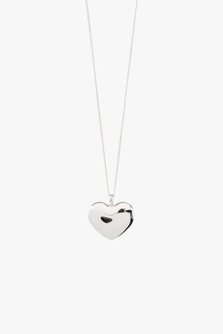 Sophia Recycled Heart Pendant  Silver Plated Necklace ACC Jewellery Pilgrim   