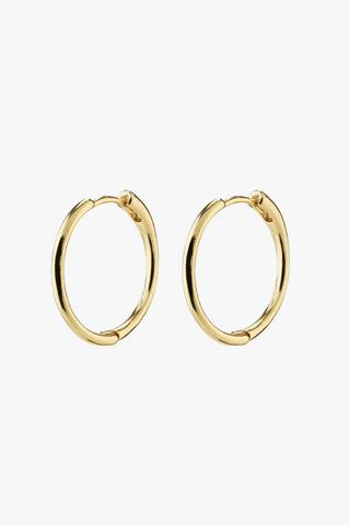 Eanna Medium Hoops Recycled Gold Plated Earrings ACC Jewellery Pilgrim   