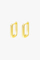 Marle Rectangle Gold Hoop Earrings