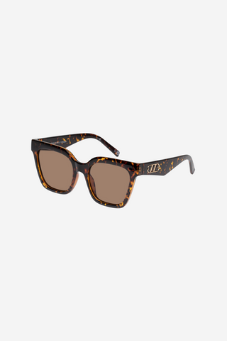 Star Glow Dark Tort Brown Large Mono Lens Sunglasses ACC Glasses - Sunglasses Le Specs   