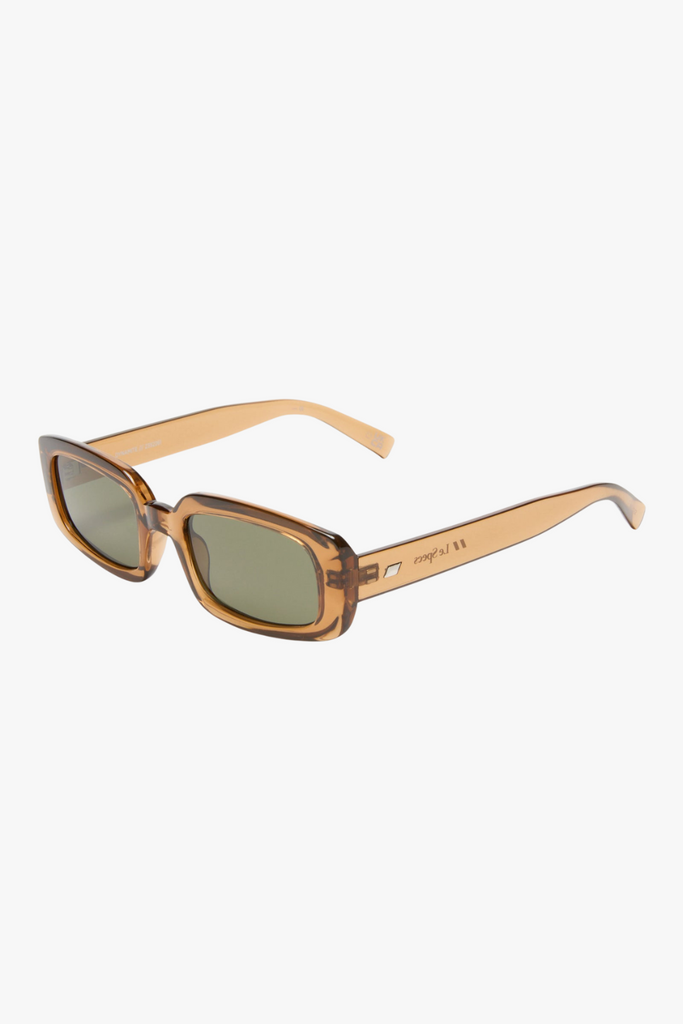 Le Specs Dynamite Tobacco/Green Rectangle Sunglasses 52-22-145 Le Specs Dynamite Tobacco/Green Rectangle Lsp2352261  main image 4