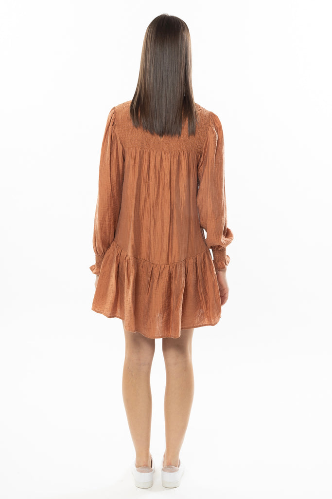 Shop Copper Mini Dress Online Flo & Frankie