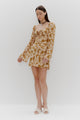 Leona Golden Daisy LS Mini Dress