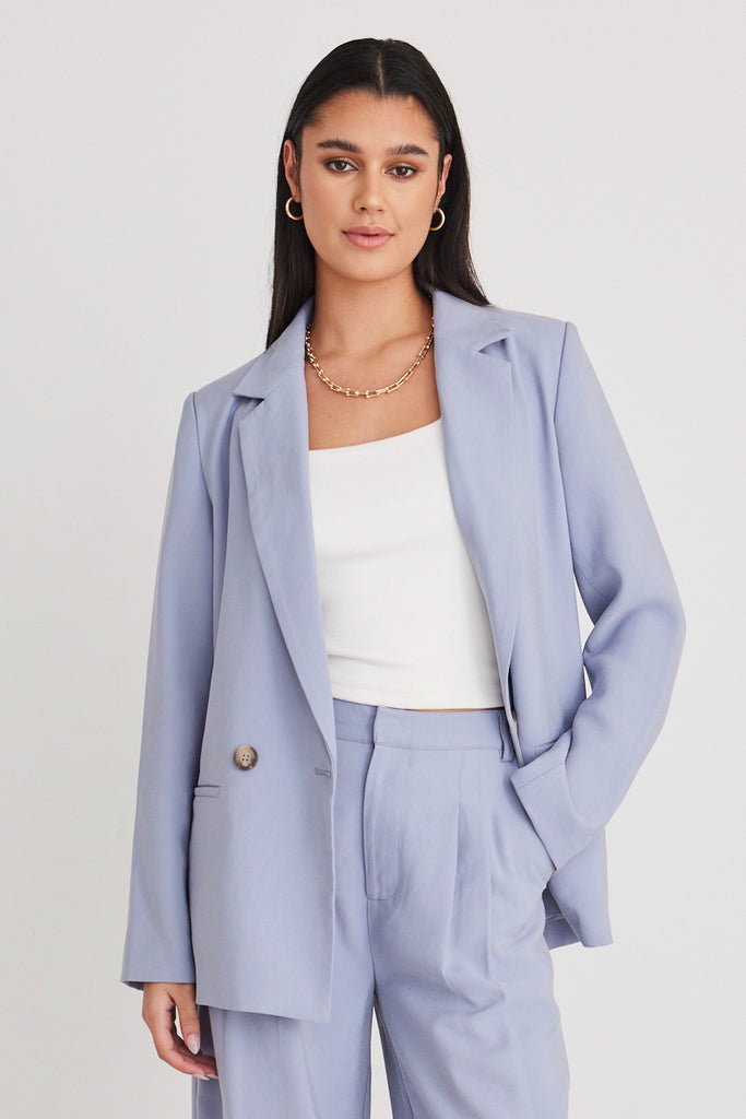 Shop Cornflower Blue Blazer Flo & Frankie