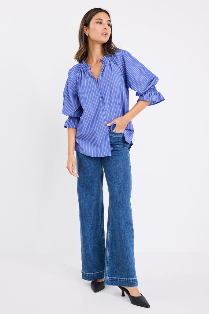 Noemie Blouse Dark Blue