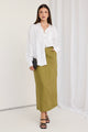 Tempt Pickle Linen Utilitarian Midi Skirt