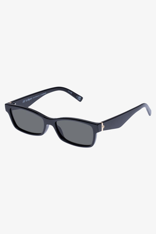 Plateaux BlackRectangle Khaki Mono Lens Sustain Sunglasses ACC Glasses - Sunglasses Le Specs   