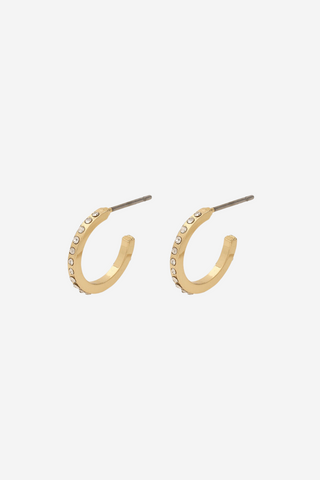 Roberta Pi Gold Plated Crystal 12mm Earrings ACC Jewellery Pilgrim   