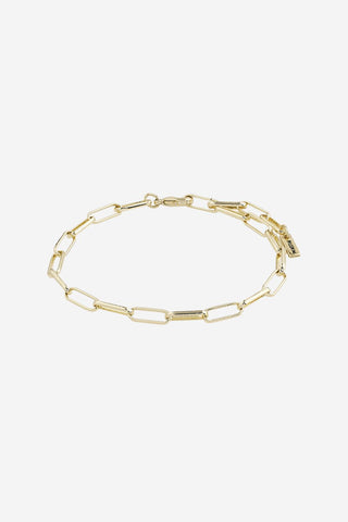 Ronja Rectangular Chain Link Gold Bracelet ACC Jewellery Pilgrim   