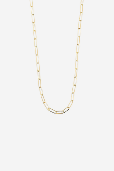 Ronja Rectangular Chain Link Gold Necklace ACC Jewellery Pilgrim   