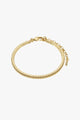 Dominique Flat Snake Gold Chain Recycled Bracelet