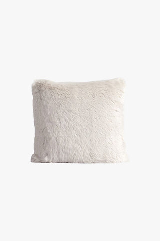 Pele Ecru Faux Fur 45x45cm Cushion HW Cushions Baya   