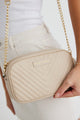 Berlin Shell Leather Chevron Quilted Bag