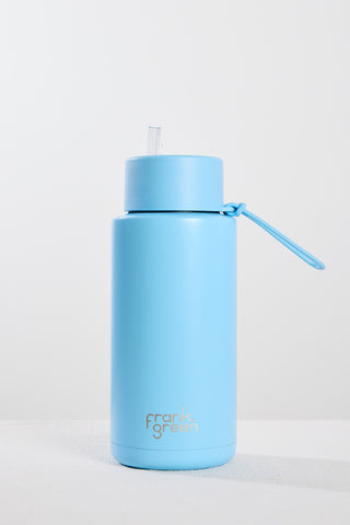 Ceramic Reusable Sky Blue 1ltr Bottle
