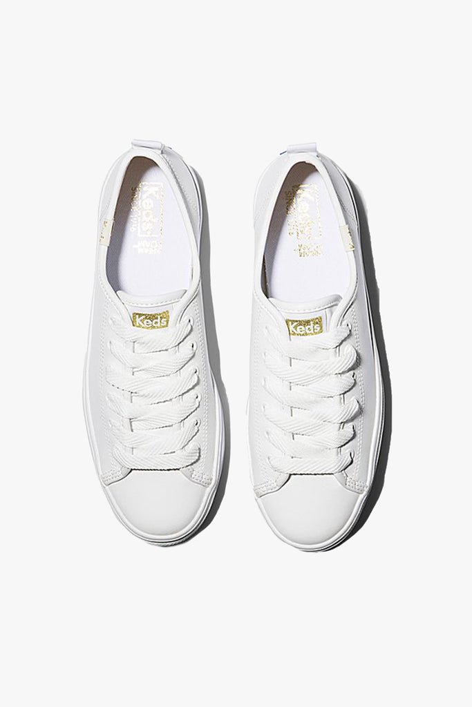 Shop Triple Up White Leather Platform Sneaker Flo Frankie