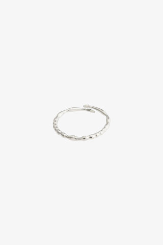 Lulu Recycled Chain Stack Silver Plated Ring
