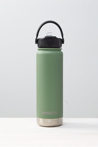 Insulated Eucalypt Green 750ml with Straw Lid Bottle