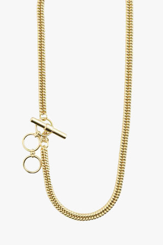 Belief Bar Hook Gold Chain Necklace ACC Jewellery Pilgrim   