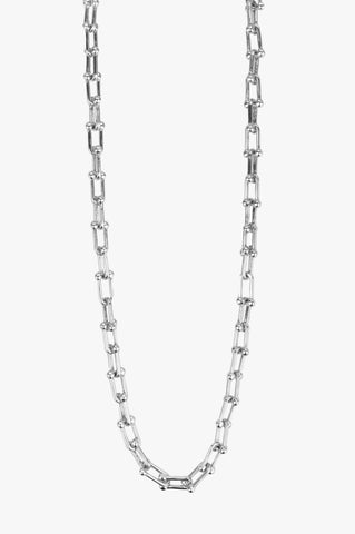 Bolted Rhodium Chain Necklace ACC Jewellery Flo Gives Back 15% to Women In Need   