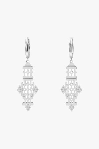 Florence Silver Pendant Earrings ACC Jewellery Silver Linings   