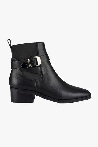 Lennox Black Leather Boot ACC Shoes - Boots Solsana   