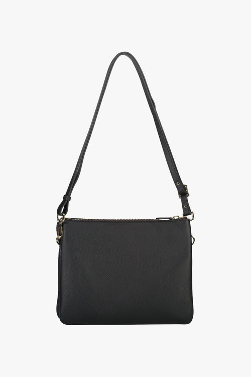 Matilda Black Crossbody Bag with Front Zip ACC Bags - All, incl Phone Bags Saben   