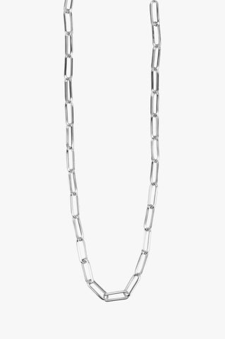 Oval Chain Rhodium Necklace ACC Jewellery Flo Gives Back 15% to Women In Need   