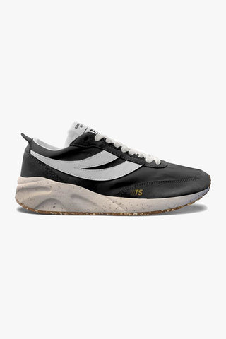 4089 Black White Training Slim Vegan Faux Leather Sneaker ACC Shoes - Sneakers Superga   