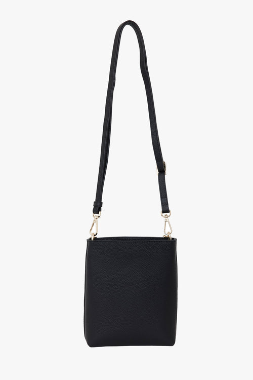 Coco Black Leather Bucket Bag with Gold Chain Detailing ACC Bags - All, incl Phone Bags Saben   