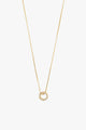 Rogue Crystal Halo Recycled  Gold Plated Necklace