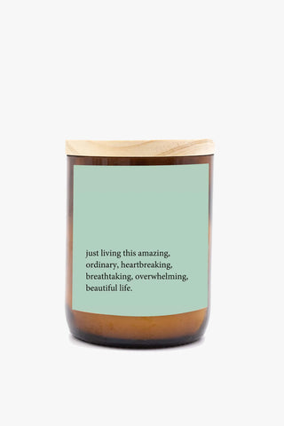 Just Living This Amazing Life India Green 260g 40hr Soy Candle HW Fragrance - Candle, Diffuser, Room Spray, Oil The Commonfolk Collective   