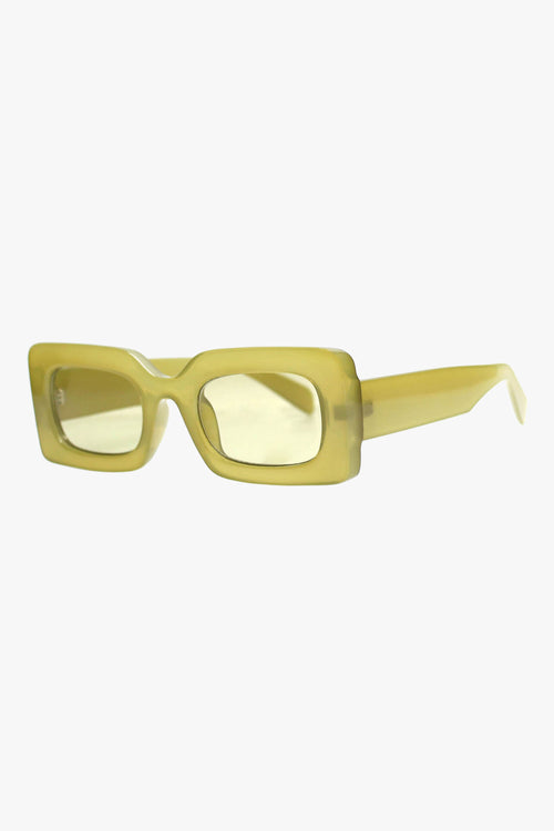 Twiggy Olive Eco Square Sunglasses ACC Glasses - Sunglasses Reality Eyewear   