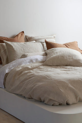linen king bed set