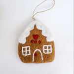 felt gingerbread house