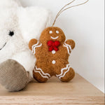 felt gingerbread man decoration