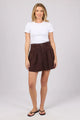 Arlo Brown Denim Mini Skirt