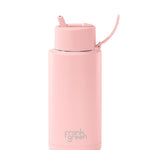 Ceramic Reusable Blushed 1ltr Bottle with Flip Lid