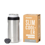 Brushed Stainless Tall Slim Can Cooler