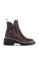 Vianne Dark Brown Chunky Leather Boot