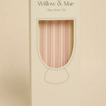 Pink Straight Reuseable Pk 4 Glass Drinking Straws