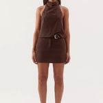 Amorey Espresso Mini Skort