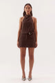 Amorey Espresso Mini Skort