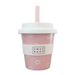 Delightful Pink Daisy Babyccino + Fluffy Cup