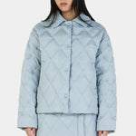 Quinton Ice Blue Quilted Jacket