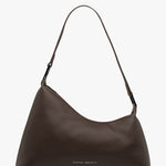 Brown leather shoulder bag