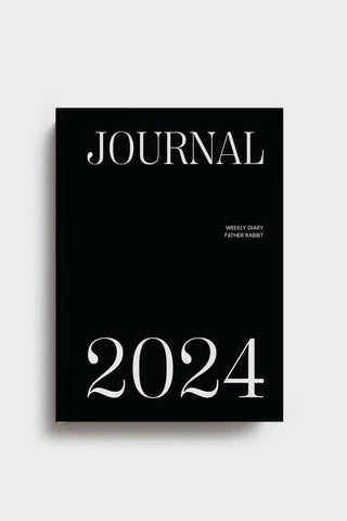 Black 2024 Journal HW Stationery - Journal, Notebook, Planner Father Rabbit   