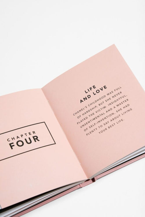 Pages with text from The Little Guide to Coco Chanel