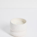 ivory textured candle
